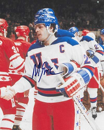 Mike Eruzione,1980 Lake Placid Winter Olymics, Usa Gold, signed, autographed, Hockey 8x10 Photo. Coa with the Proof Photo will be included