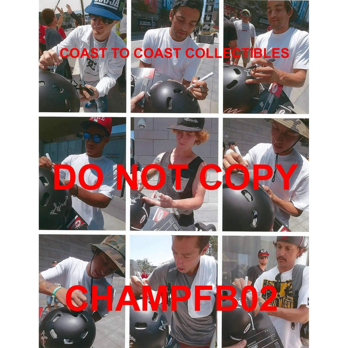 X Games athletes signed autographed helmet - Paul Rodriguez, Nyjah Huston, Rob Dyrdek and more