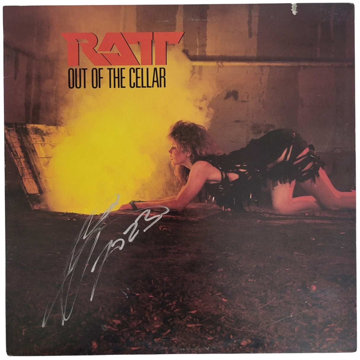 Stephen Pearcy Signed Ratt Out of the Cellar Album Proof COA Autographed Rare Vinyl Record