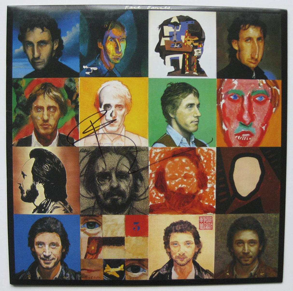 Pete Townshend signed The Who Face Dances album vinyl record proof Beckett COA STAR