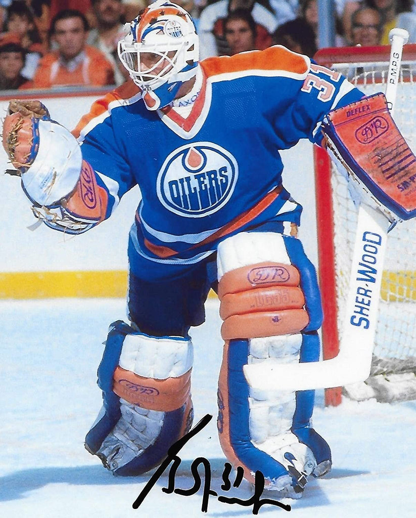 Grant Fuhr Edmonton Oilers signed autographed 8x10 Photo COA proof