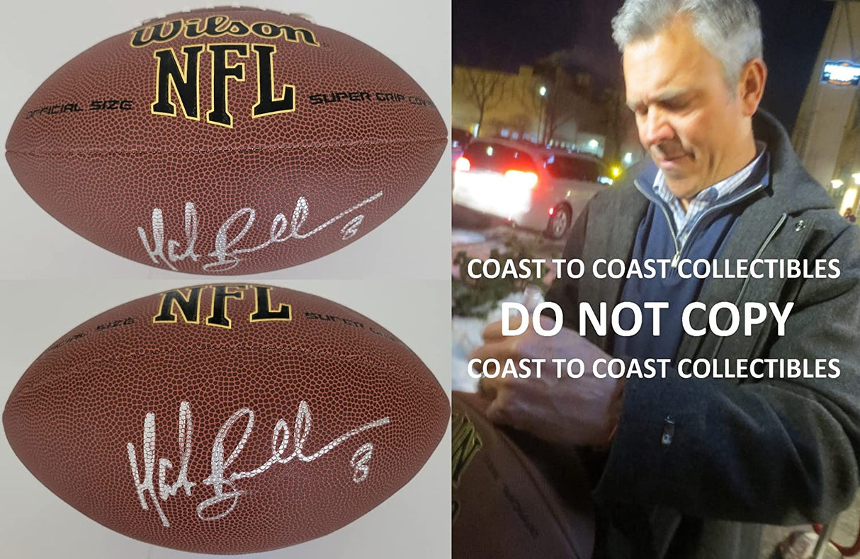 Mark Brunell Jacksonville Jaguars Huskies signed NFL football proof COA autographed