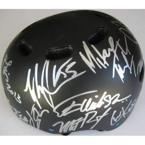X Games athletes signed autographed helmet - Paul Rodriguez, Nyjah Huston, Rob Dyrdek and more