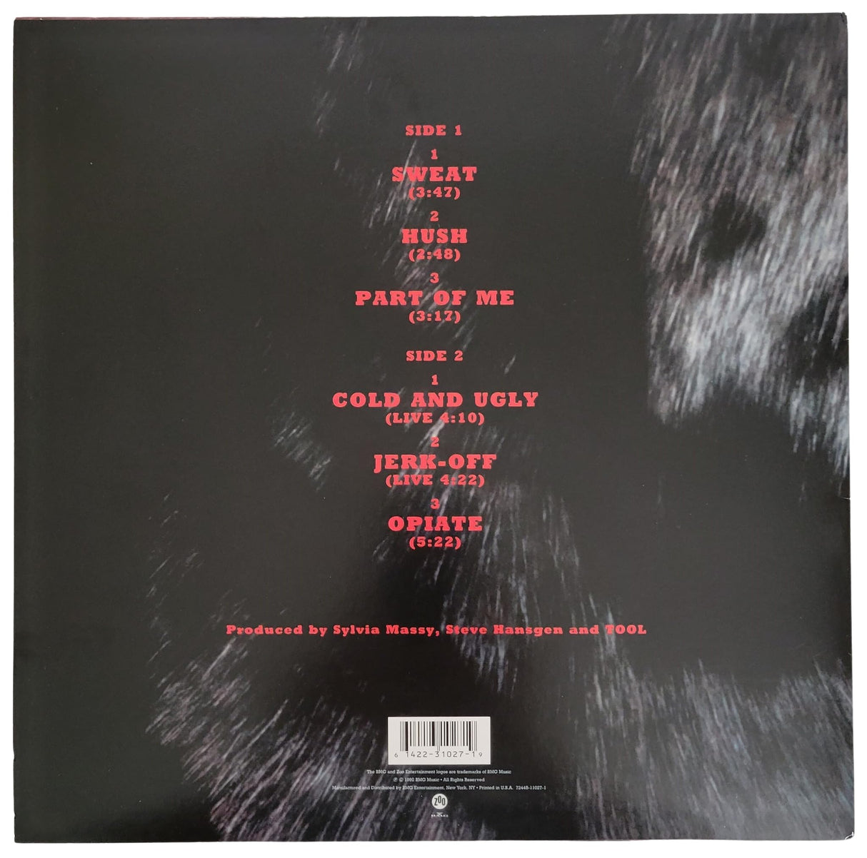 Adam Jones signed Tool Opiate album Vinyl COA exact proof autographed