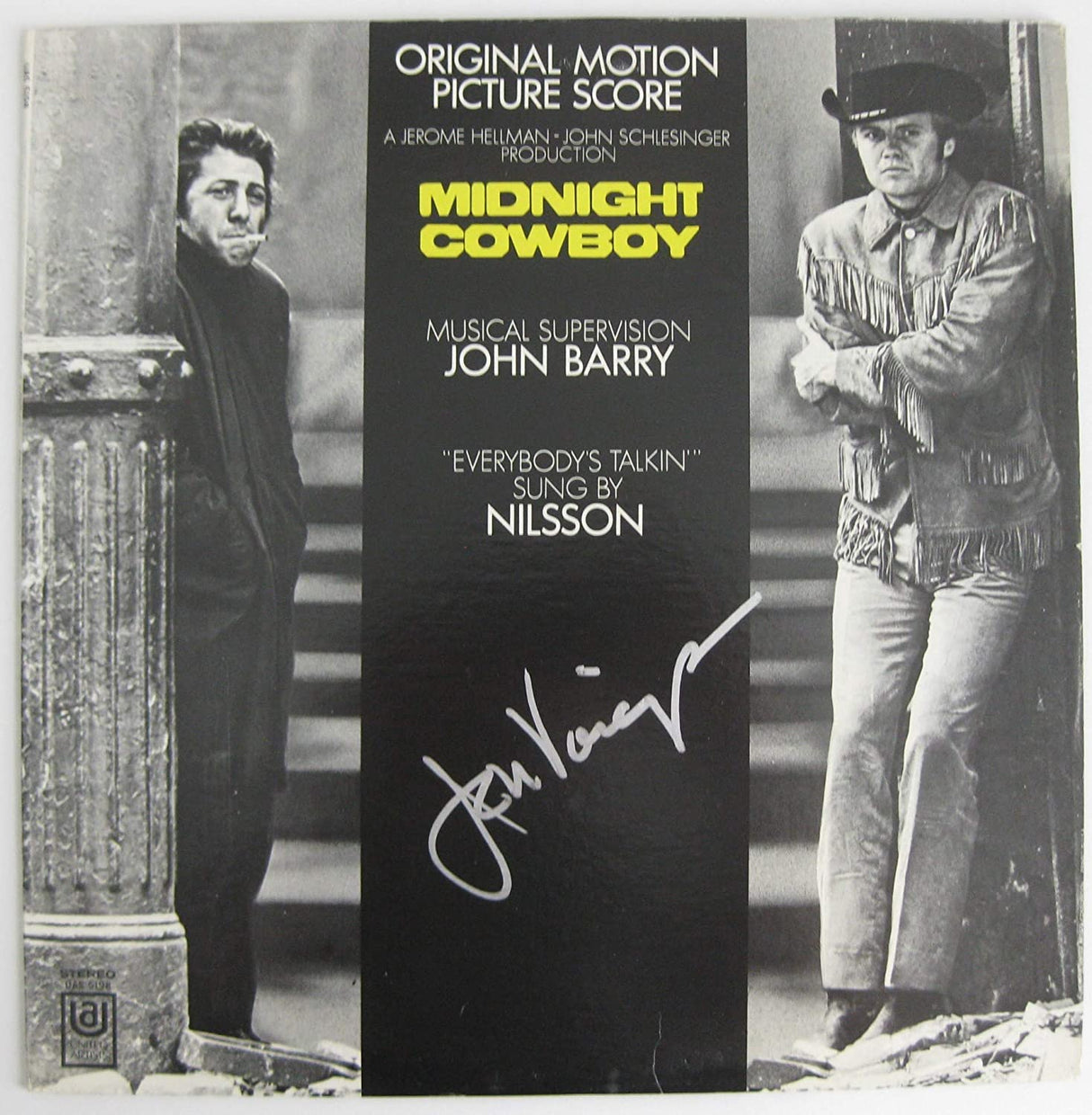 Jon Voight signed autographed Midnight Cowboy album vinyl record proof Beckett STAR