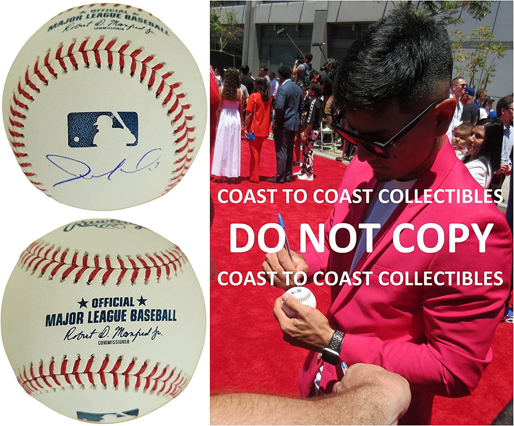 Andres Gimenez Cleveland Indians Guardians signed baseball COA proof autographed