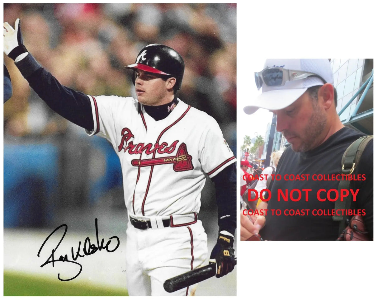 Ryan Klesko Signed 8x10 Photo Proof COA Atlanta Braves Baseball Autographed