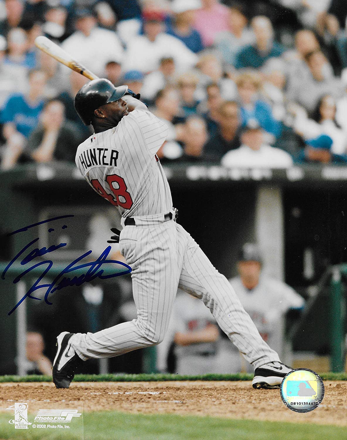 Torii Hunter Minnesota Twins signed baseball 8x10 photo COA