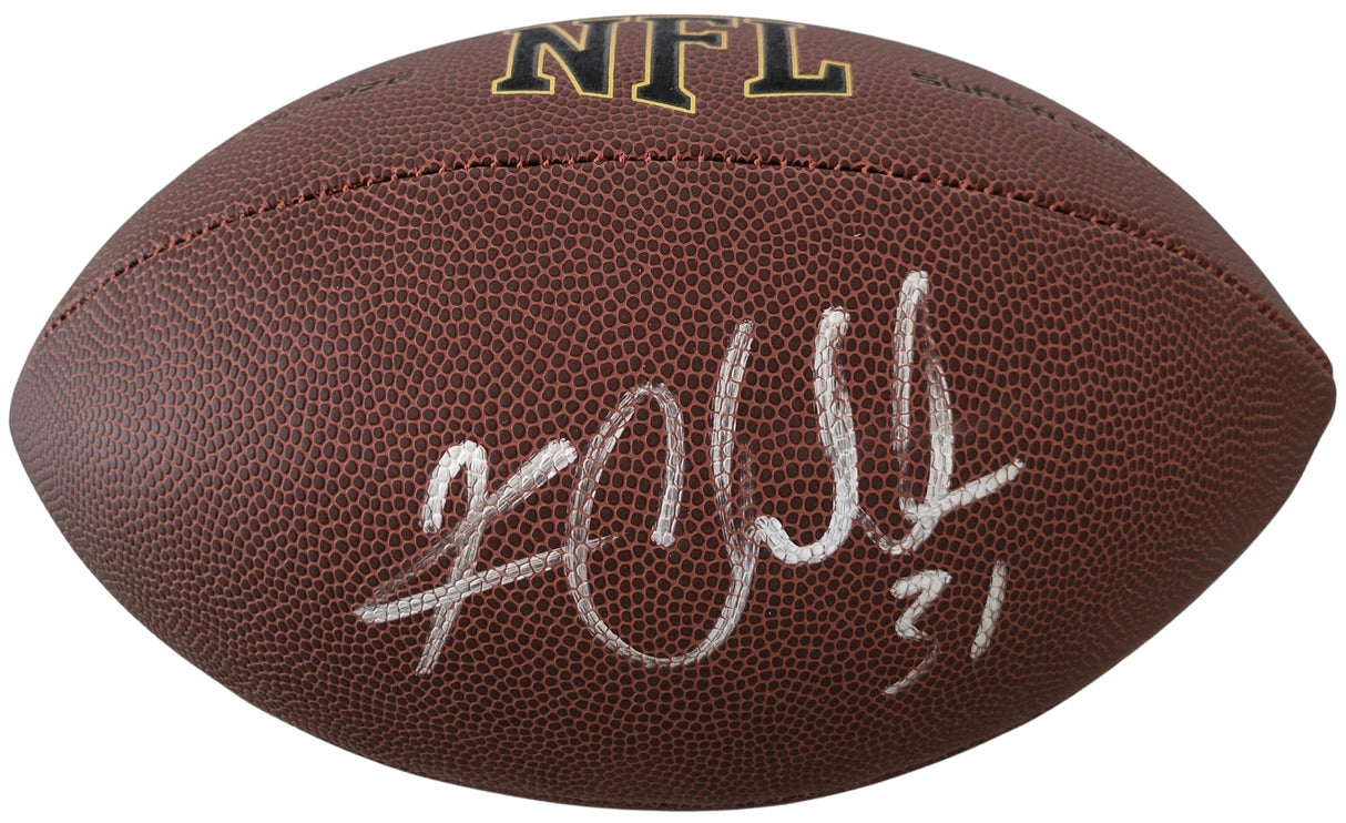 Kam Chancellor Seattle Seahawks Signed Football COA Exact Proof Autographed