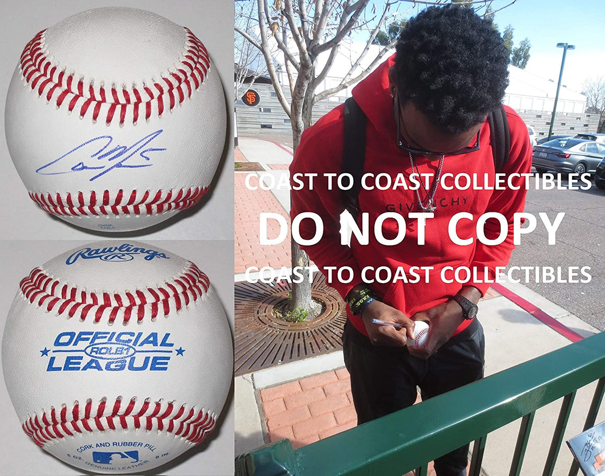 Cameron Maybin Tigers Marlins Padres Yankees signed autographed baseball proof