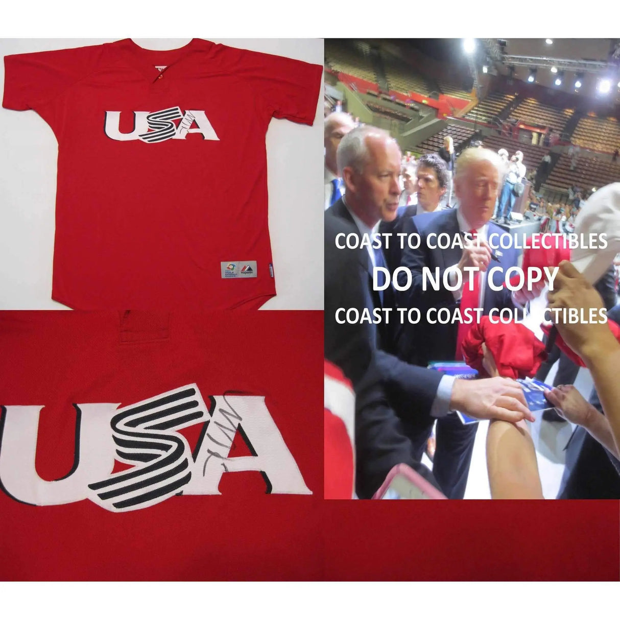 Donald Trump, 45th President of The United States signed, autographed USA jersey - COA and proof