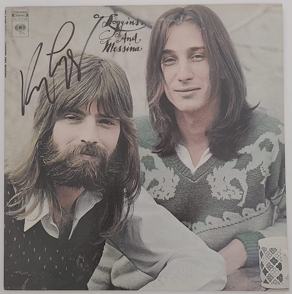 Kenny Loggins signed autographed Loggins and Messina album vinyl proof Beckett COA STAR