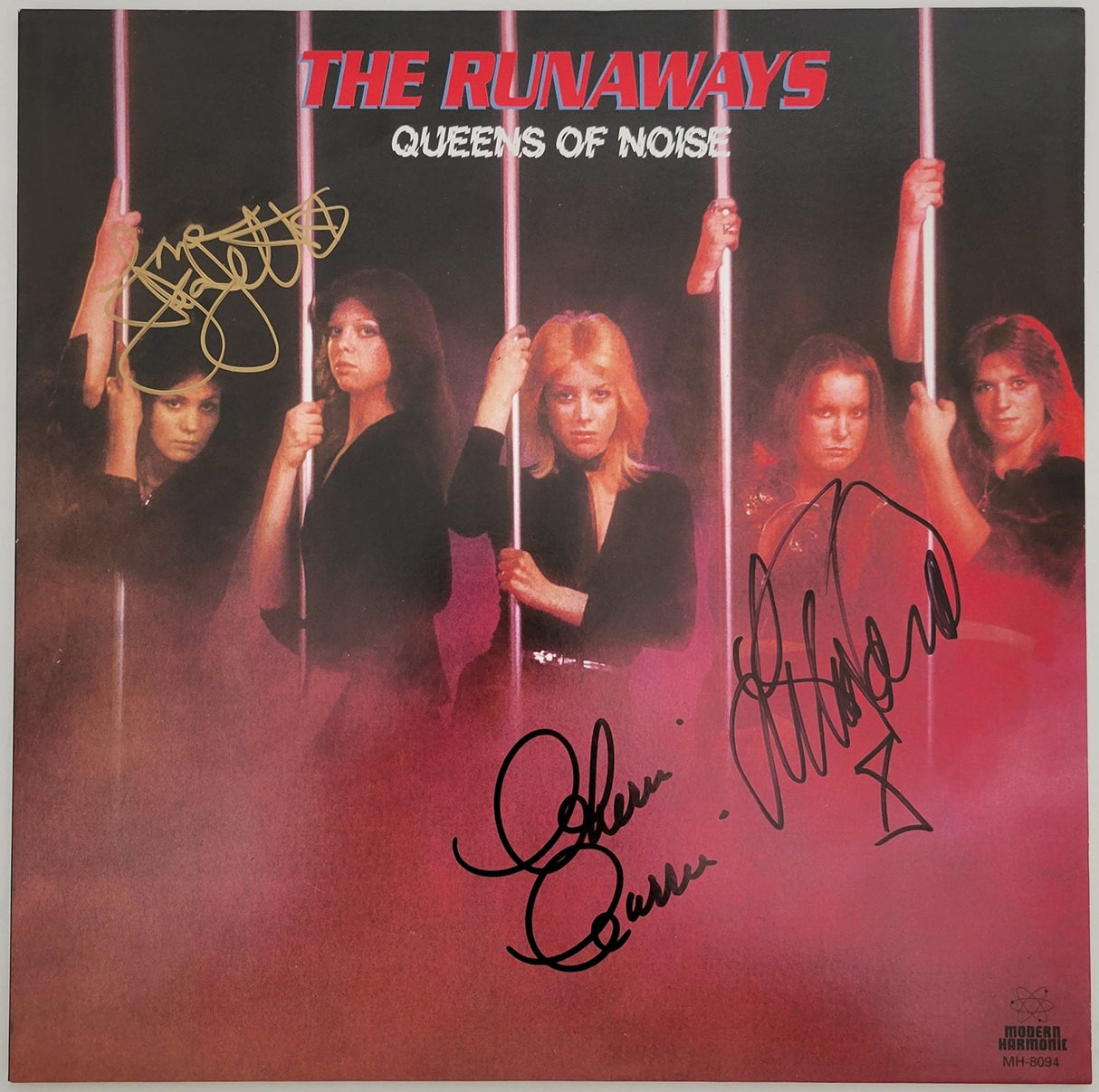 Joan Jett Cherie Currie Lita Ford signed The Runaways Queens of Noise album proof COA STAR