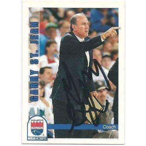 1992, Garry St. Jean, Sacramento Kings, Signed, Autographed, Skybox Basketball Card, Card # 261,