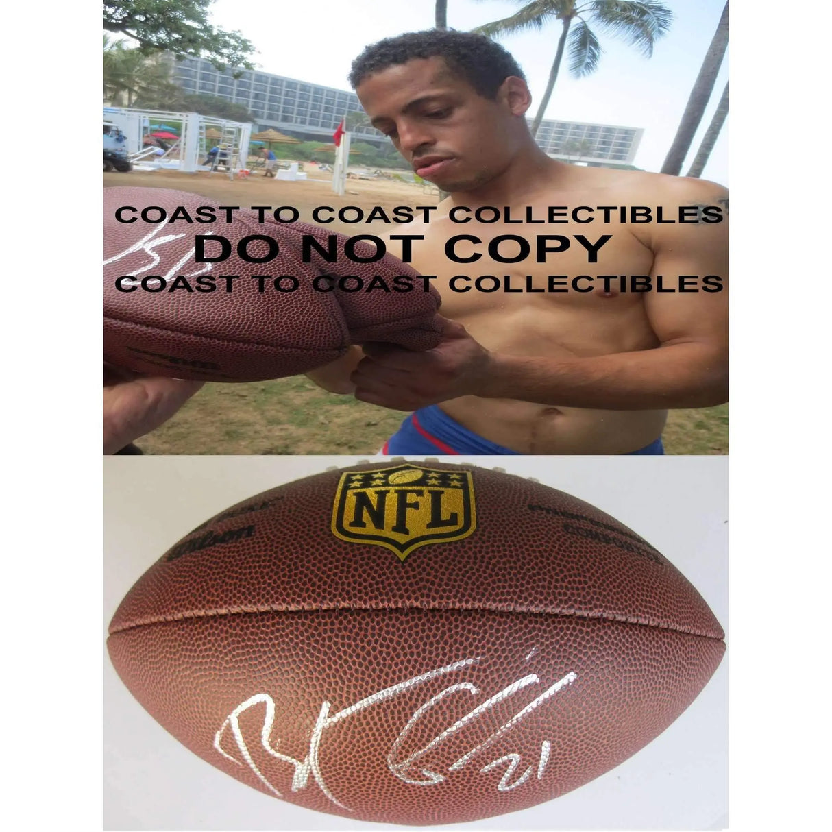 Brent Grimes, Miami Dolphins, Atlanta Falcons, Signed, Autographed, NFL Duke Football,