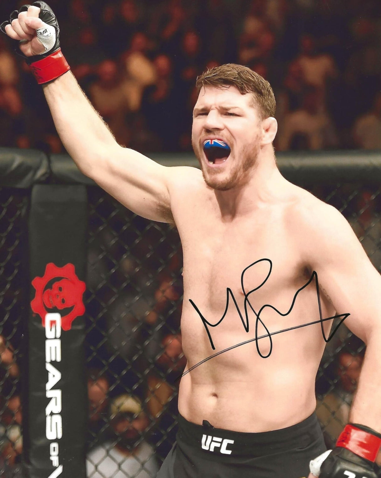 Michael Bisping Mixed Martial Artist signed UFC 8x10 photo proof COA autographed.