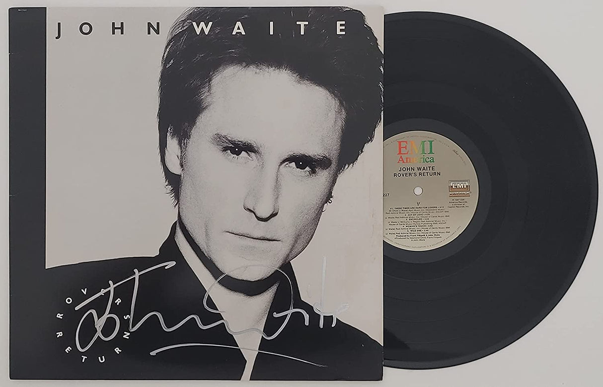John Waite signed autographed Rover's Return album vinyl record proof Beckett COA STAR
