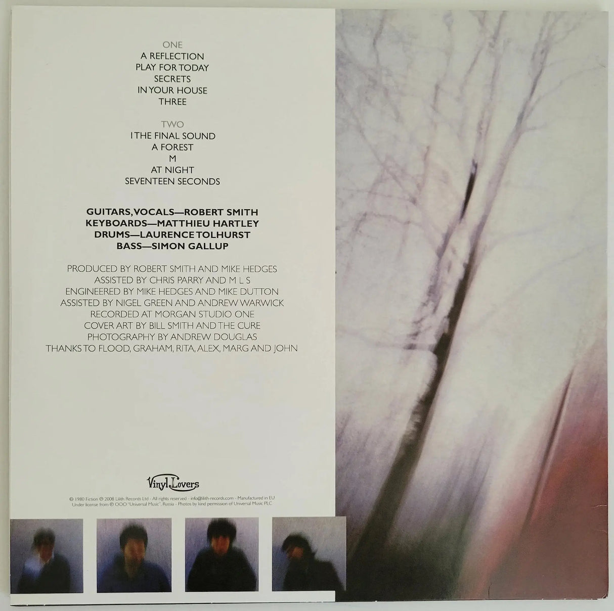 Robert Smith signed The Cure Seventeen Seconds album, Vinyl Record COA proof Star