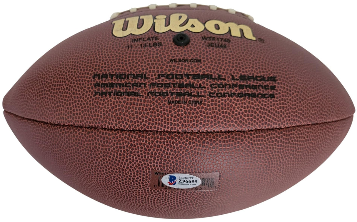 Kurt Warner Signed Arizona Cardinals Logo Football Proof Becket COA Autographed