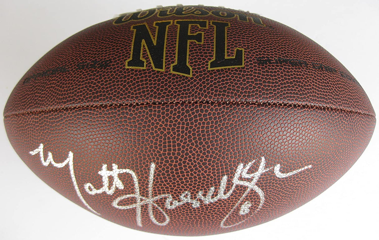 Matt Hasselbeck Seattle Seahawks signed autographed NFL football proof Beckett COA
