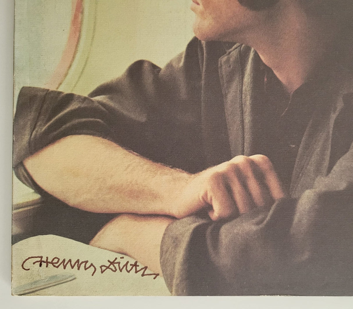 Henry Diltz signed Stephen Stills 2 album vinyl record COA exact proof autographed STAR