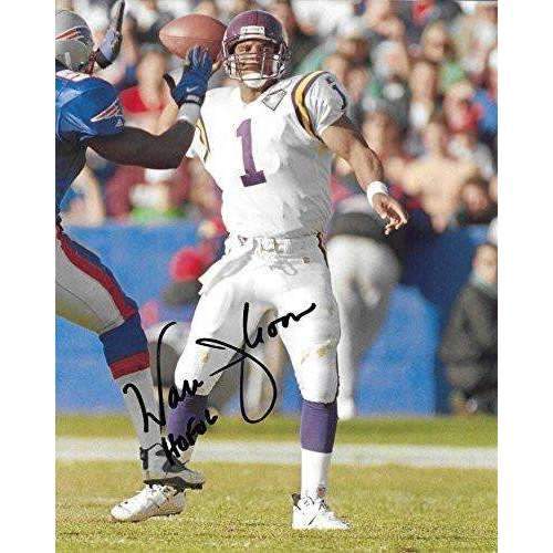 Warren Moon, Minnesota Vikings, Hall of Fame, Signed, Autographed, 8X10 Photo, a COA with the Proof Photo of Warren Signing Will Be Included.