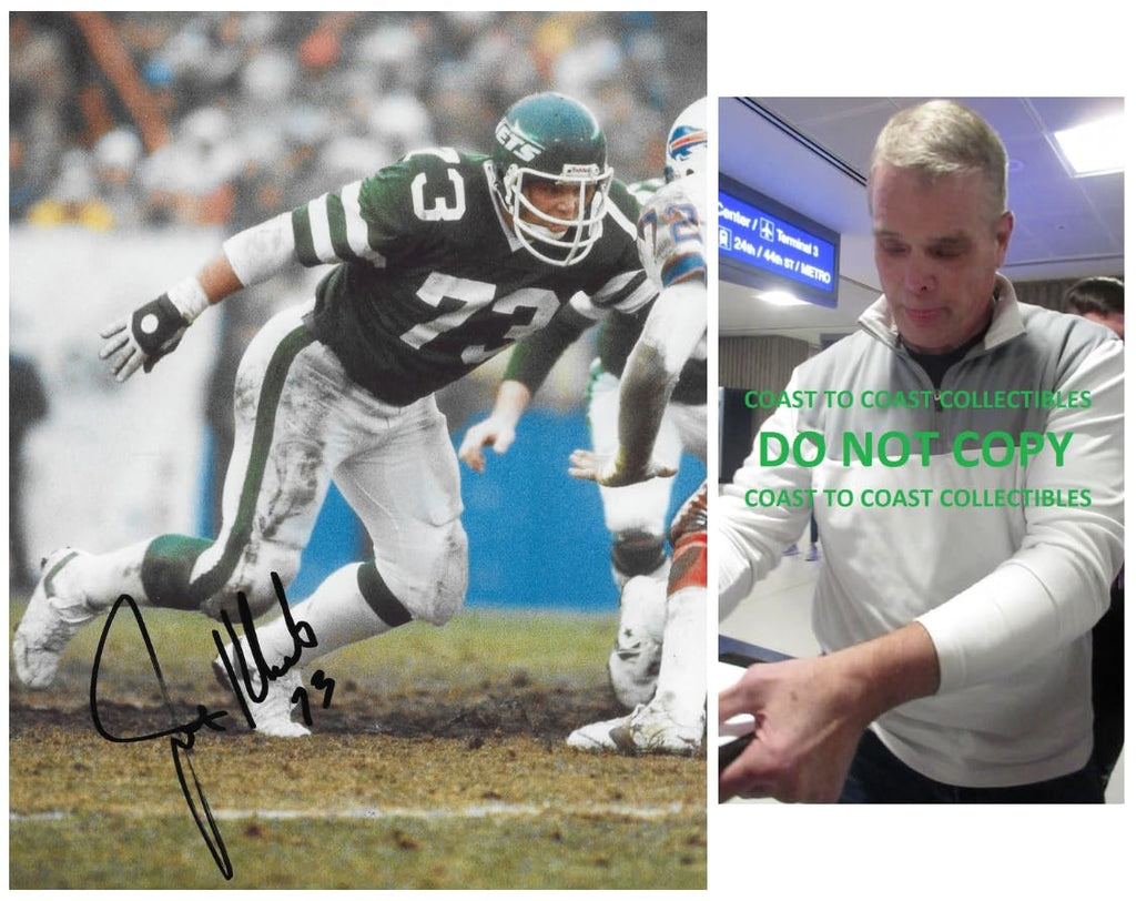 Joe Klecko signed New York Jets 8x10 football photo COA Proof autographed..