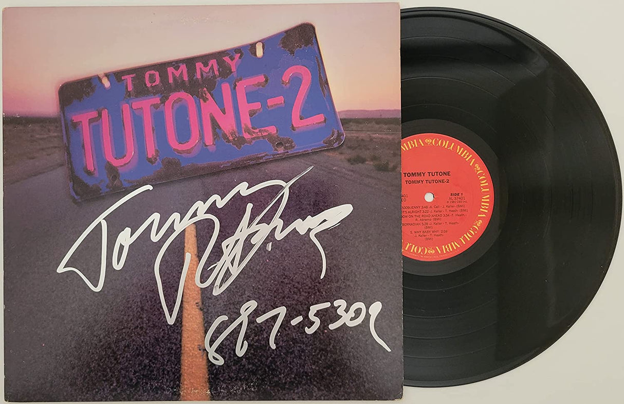 Tommy Heath signed autographed Tommy Tutone 2 album 867-5309 Jenny COA proof Star