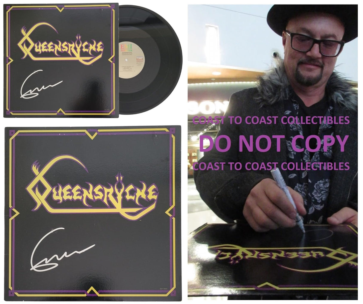 Geoff Tate signed Queesryche Album COA Proof Autographed Vinyl Record