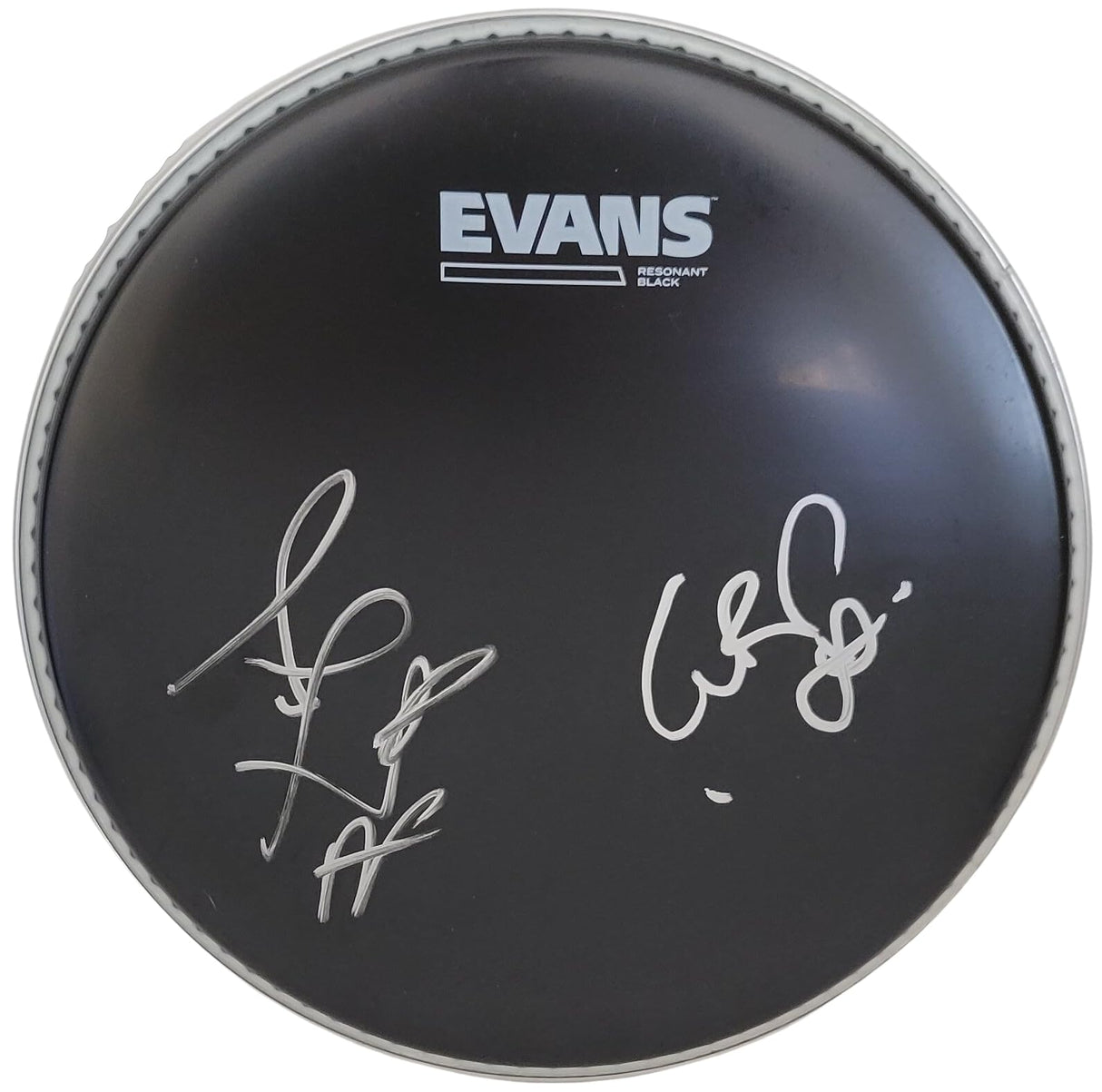 Tears for Fears Curt Smith & Roland Orzabal signed 10'' Drumhead COA proof auto STAR