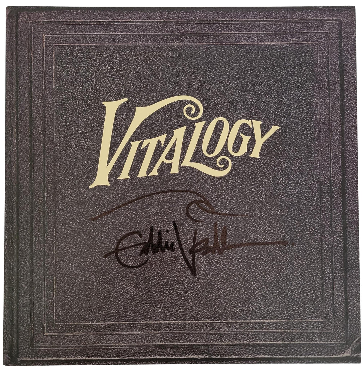 Eddie Vedder signed Pearl Jam Vitalogy album COA exact proof autographed vinyl Record STAR