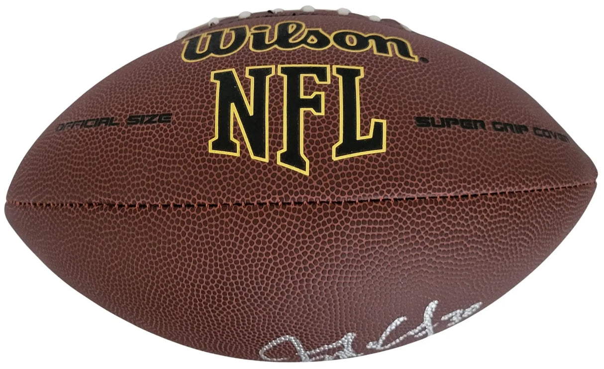 Jason McCourty Signed Football Proof COA Autographed Titans Patriots Rutgers