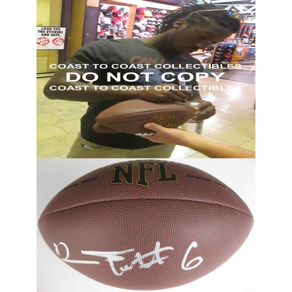 Desmond Trufant Atlanta Falcons, Washington Huskies signed, autographed football - COA and proof