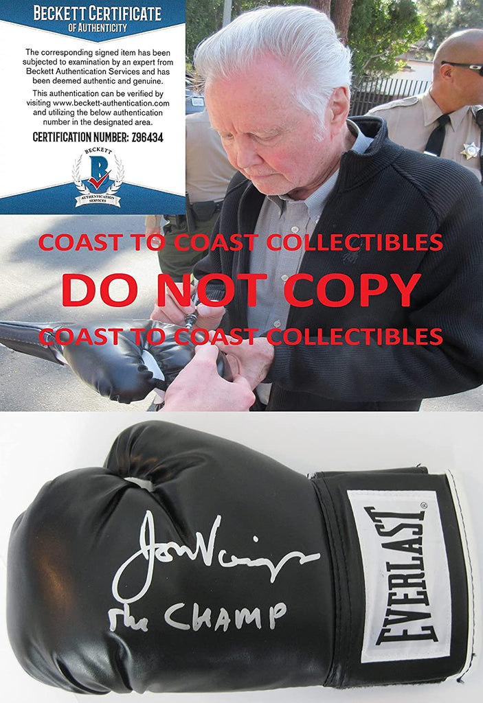 Jon Voight signed autographed boxing glove The Champ Mickey Donovan Proof Beckett. STAR