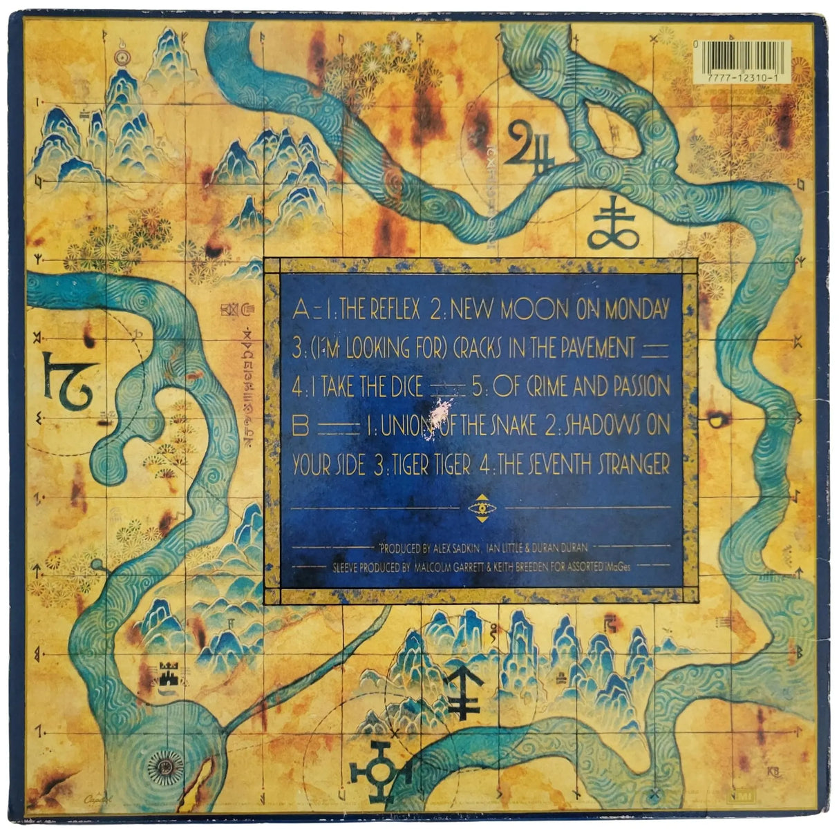 Duran Duran signed Seven and the Ragged Tiger album vinyl record COA exact proof STAR