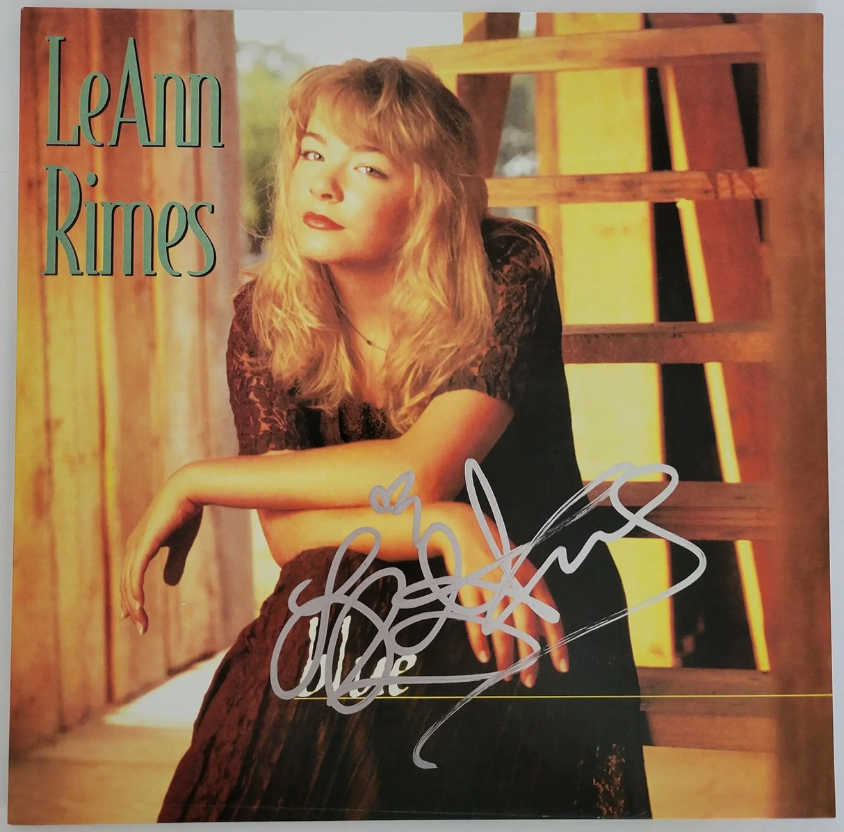 LeAnn Rimes signed Blue album vinyl record COA exact proof autographed STAR