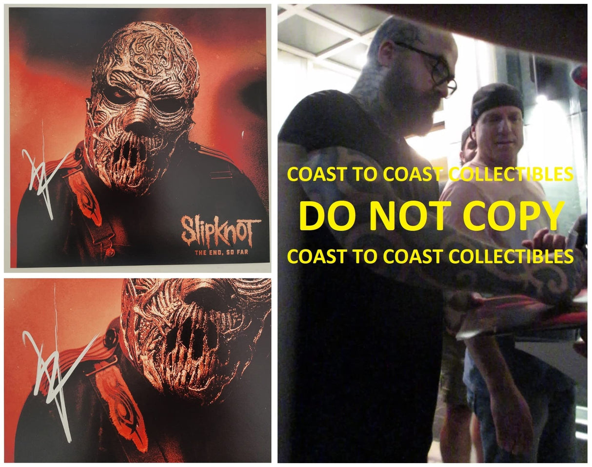 Alessandro Venturella Slipknot metal band signed 12x12 photo COA exact Proof autographed STAR