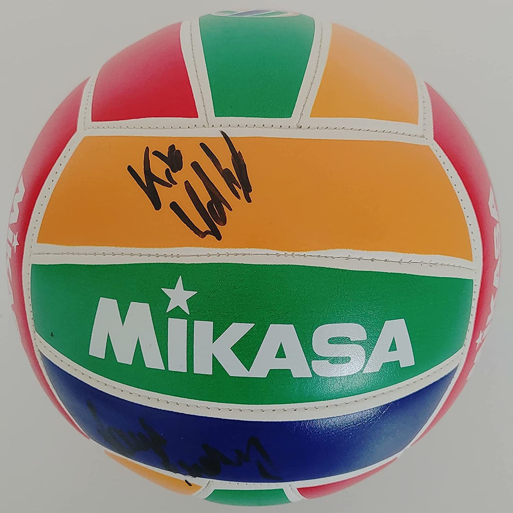 Laura Ludwig Kira Walkenhorst Germay Olympic volleyball players signed autographed World Series Volleyball COA Proof
