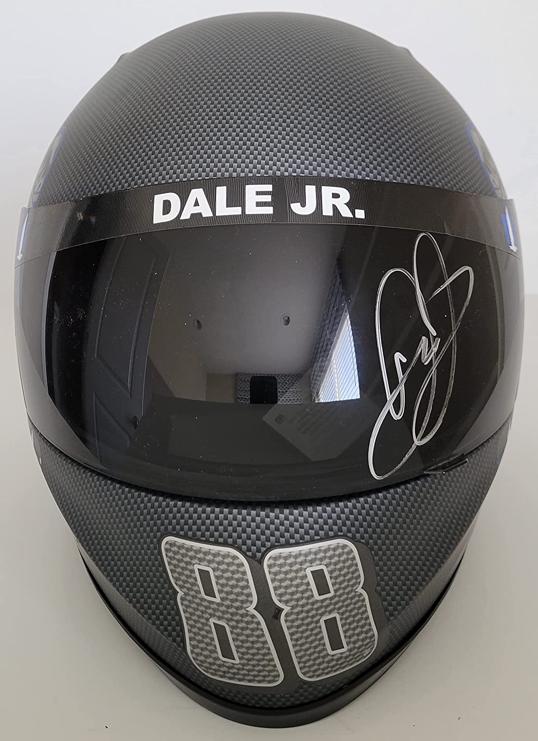Dale Earnhardt JR signed Nation Wide Nascar full size helmet COA proof autographed