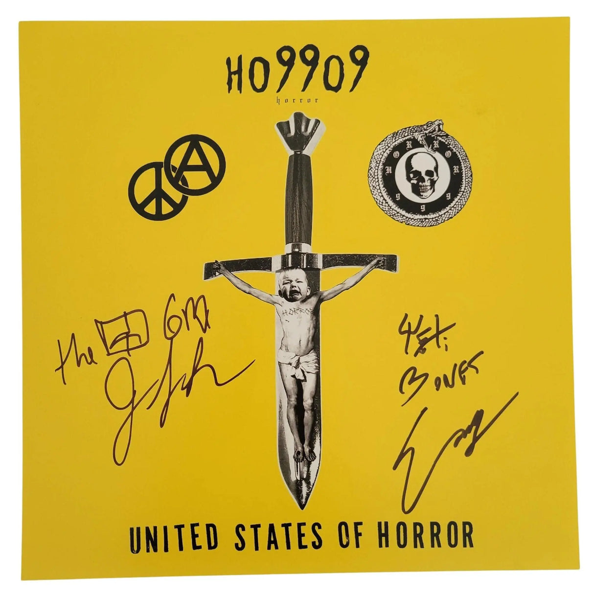 Ho99o9 Yeti Bone/Eaddy & The OGM signed 12x12 photo COA Proof HORROR autographed STAR