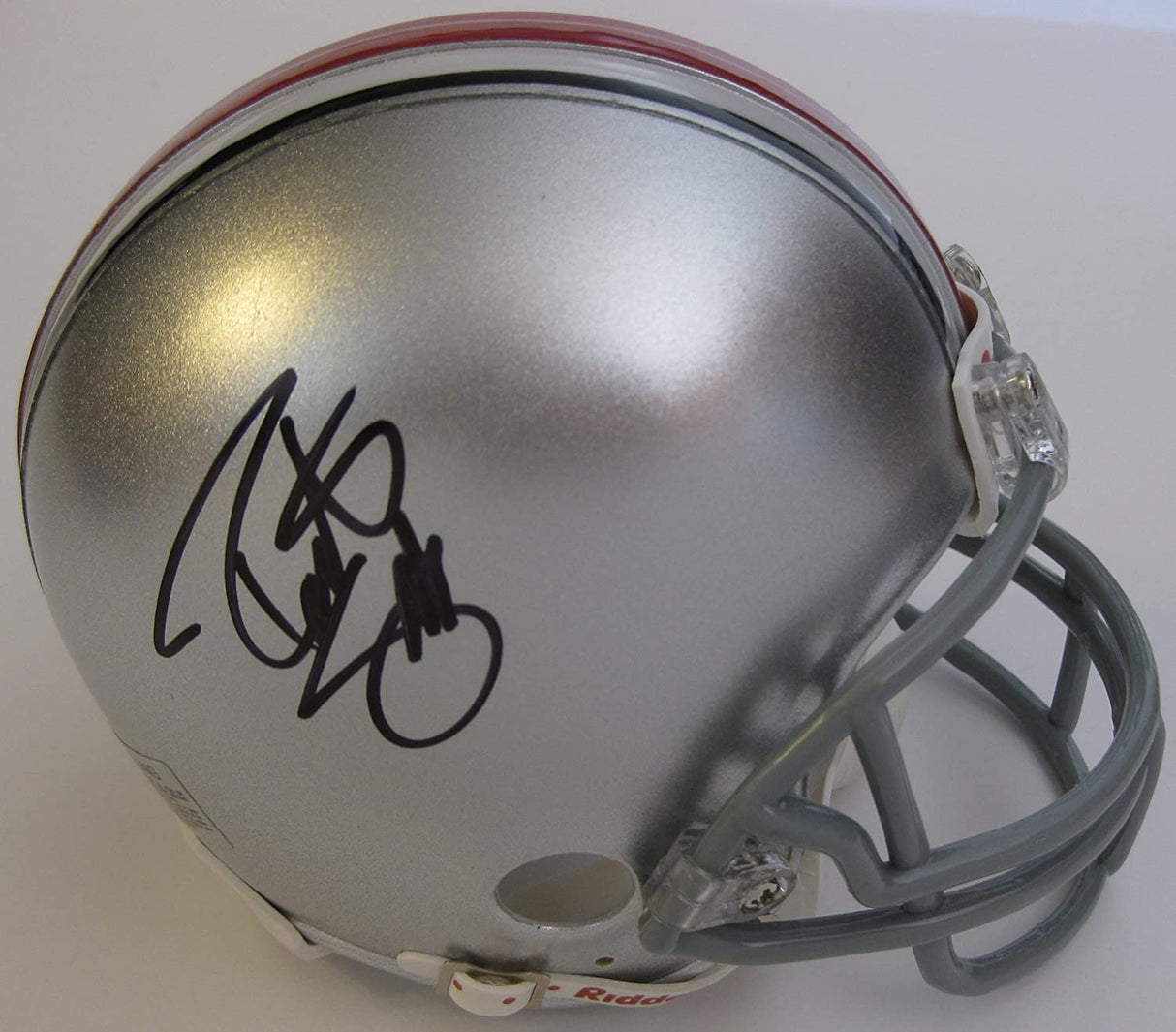 Robert Smith signed autographed Ohio State Buckeyes mini football helmet proof Beckett COA