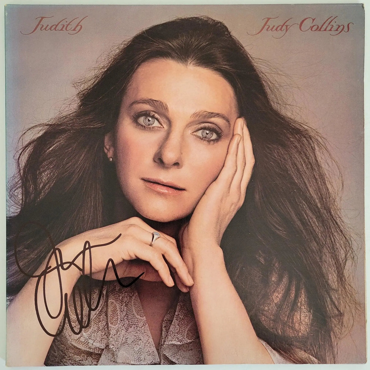 Judy Collins signed Judith album vinyl record COA proof autographed STAR