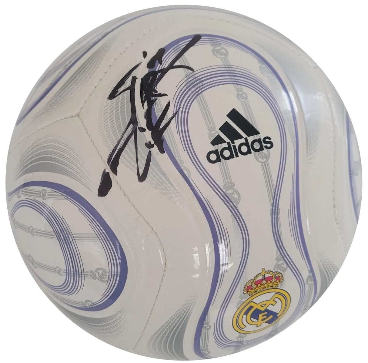 Gareth Bale signed Real Madrid logo Soccer ball COA exact proof autographed