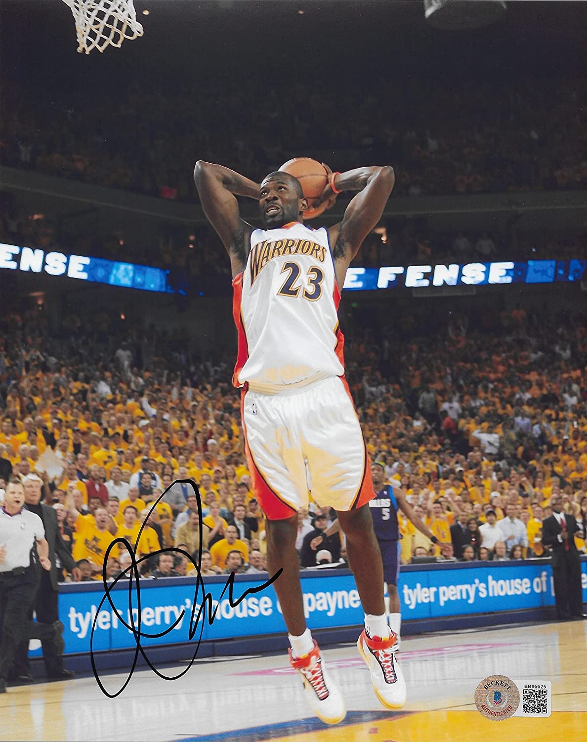 Jason Richardson signed autographed Golden State Warriors 8x10 photo proof Beckett COA.