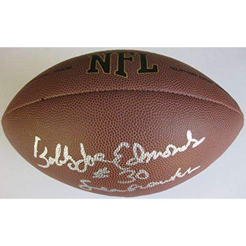 Bobby Joe Edmonds, Seattle Seahawks, Arkansas signed, autographed football - COA and proof included