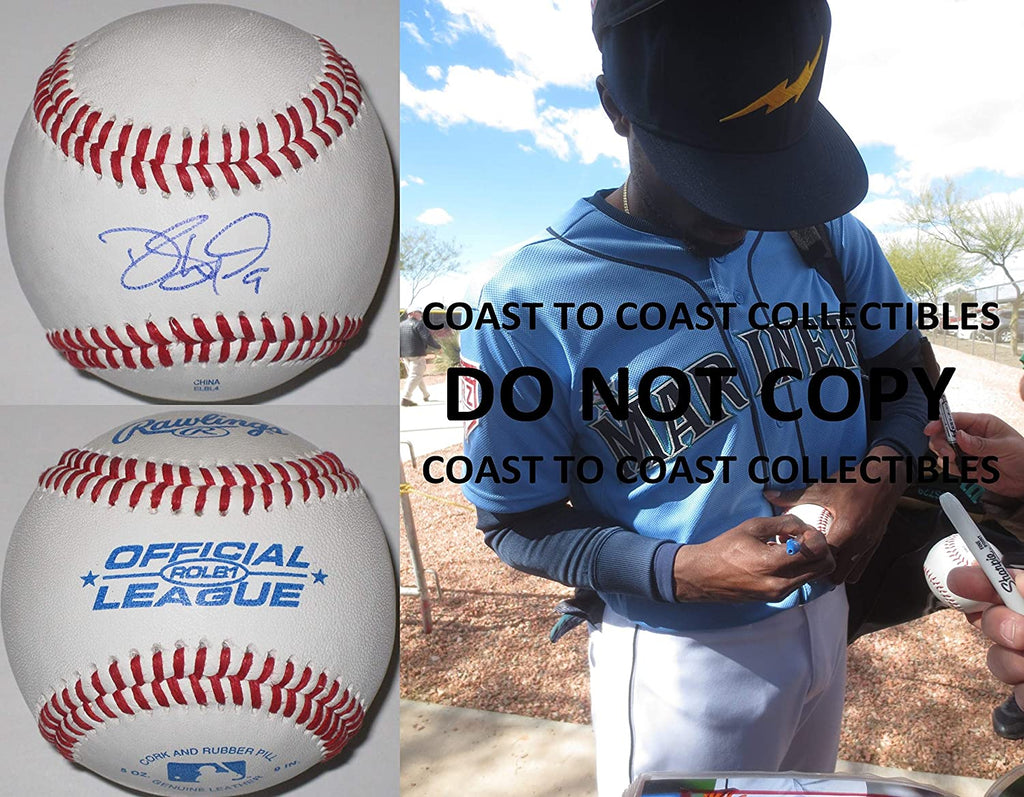 Dee Gordon Seattle Mariners Dodgers Marlins signed autographed baseball proof COA