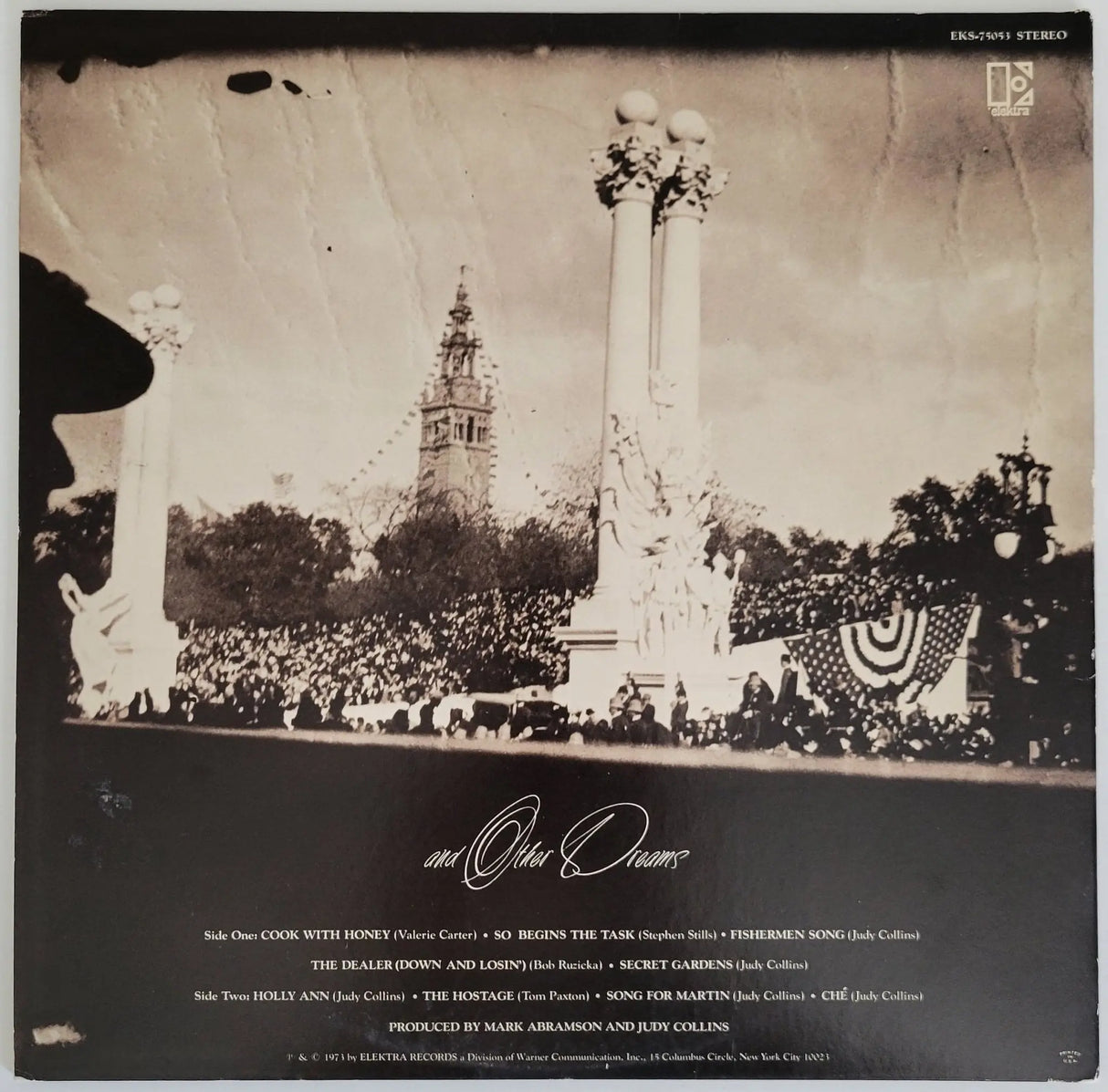 Judy Collins signed True Stories and other Dreams album vinyl record COA proof autographed STAR