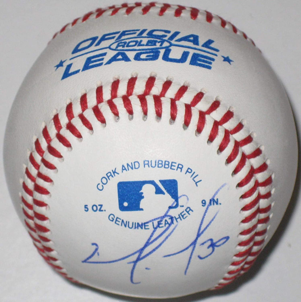 Nomar Mazara Chiacgo White Sox Texas Rangers signed autographed baseball. proof