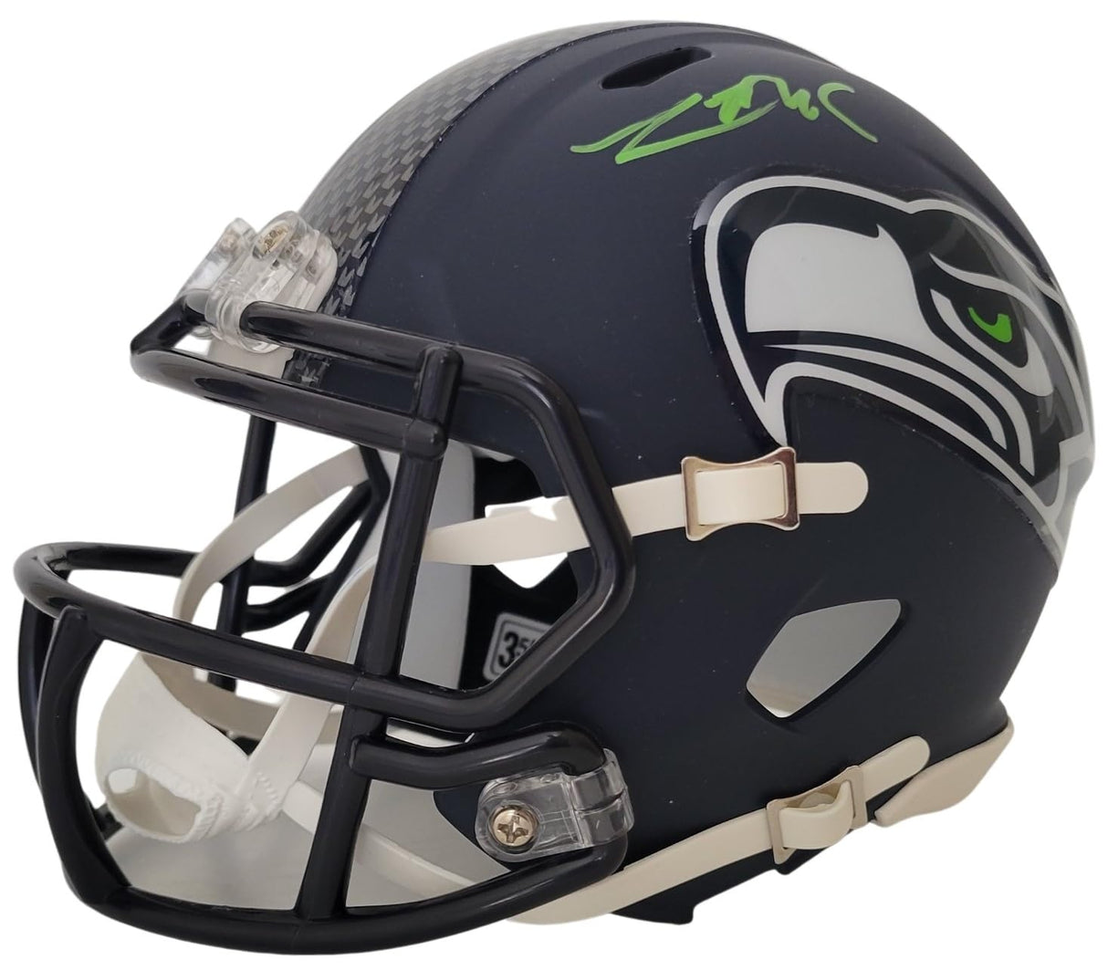 Zach Charbonnet Signed Seattle Seahawks Mini Football Helmet Proof COA Autographed