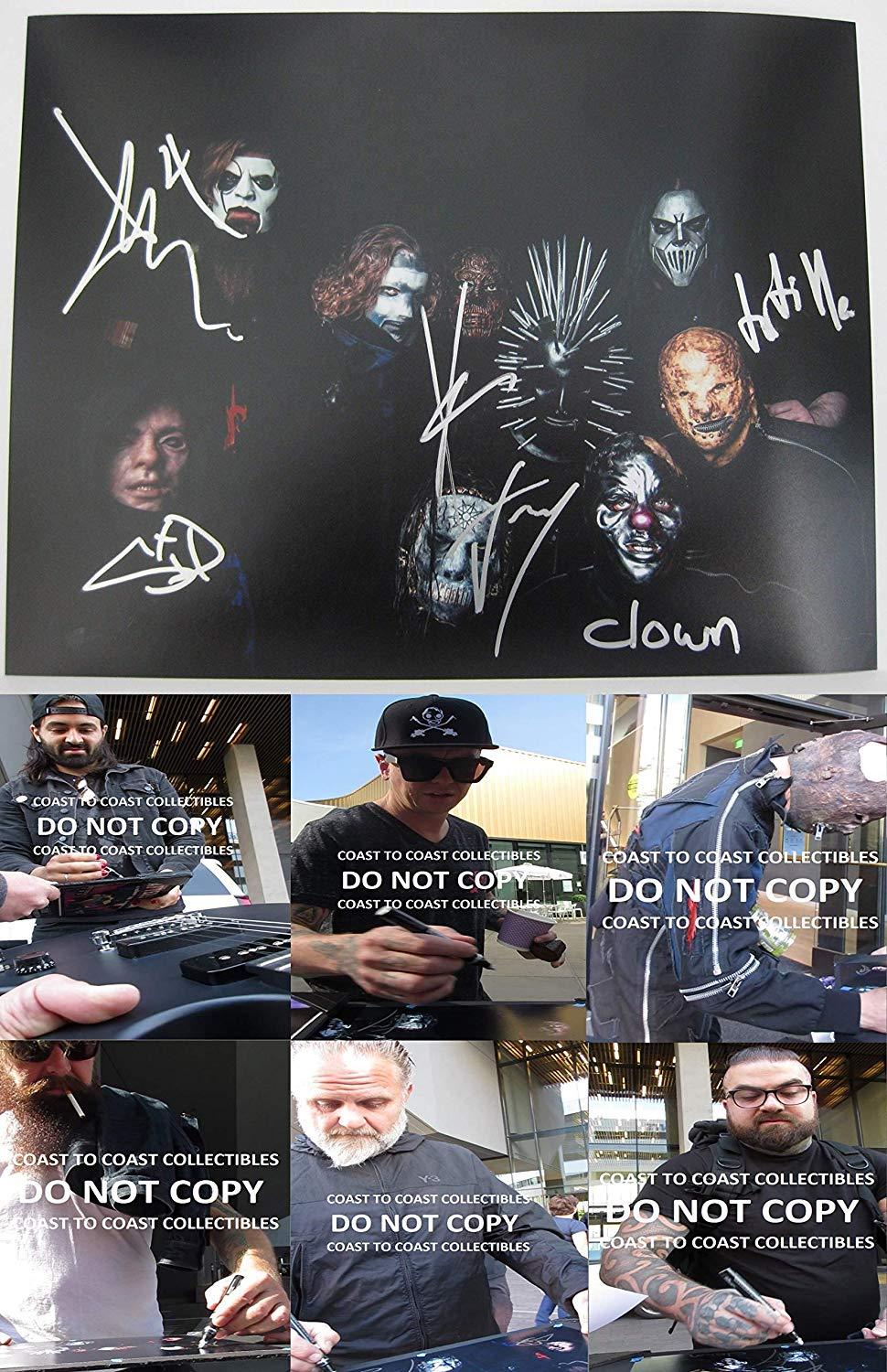 Slipknot metal band signed autographed 11X14 photo,proof COA, STAR